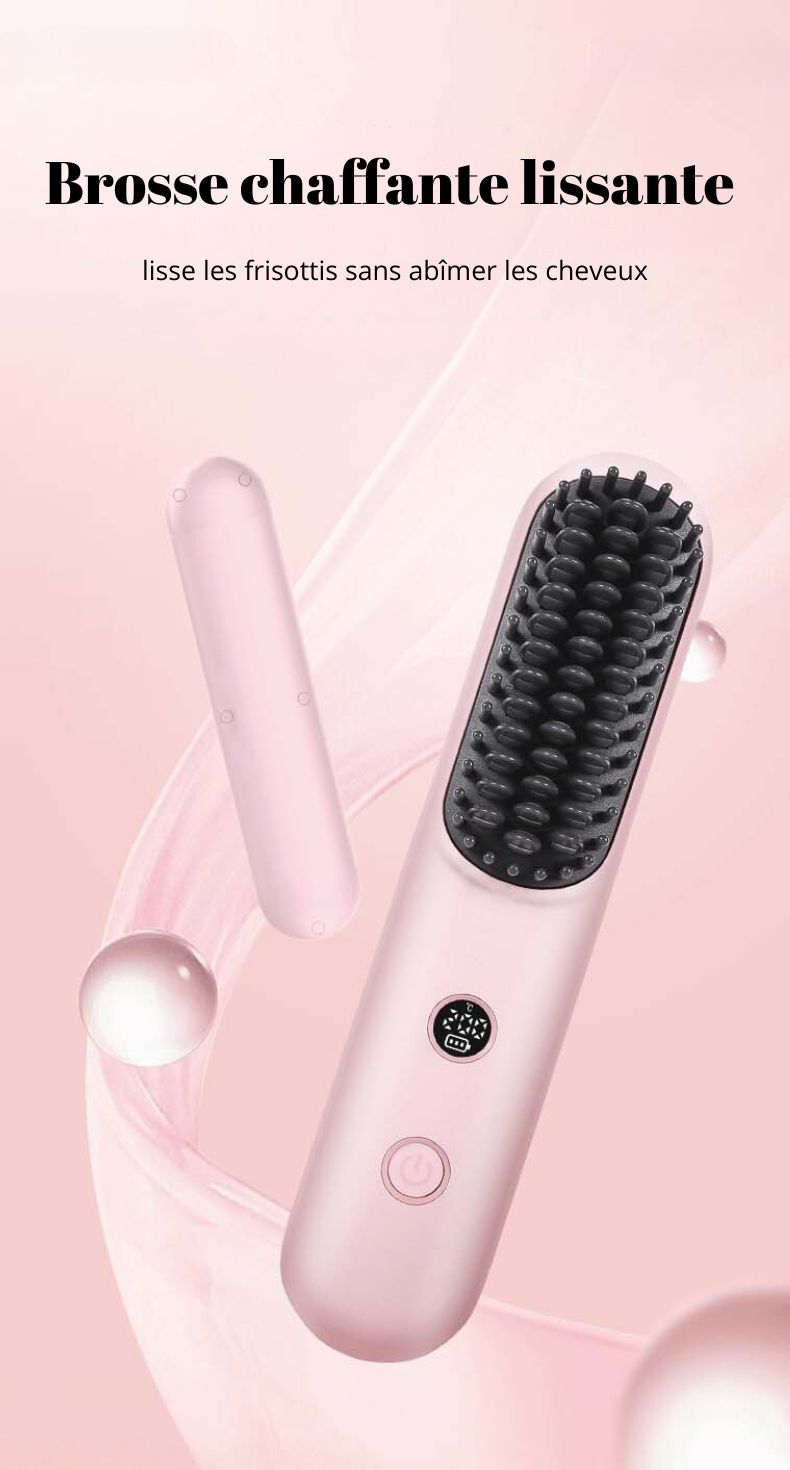 Brosse Chauffante 2-en-1  Lisse et Boucle GlyseBeauty™